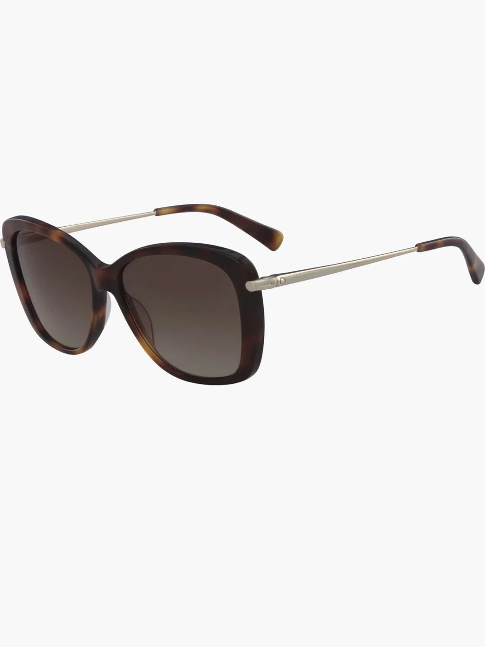 LONG CHAMP Butterfly Gradient Sunglasses in Blonde Havana